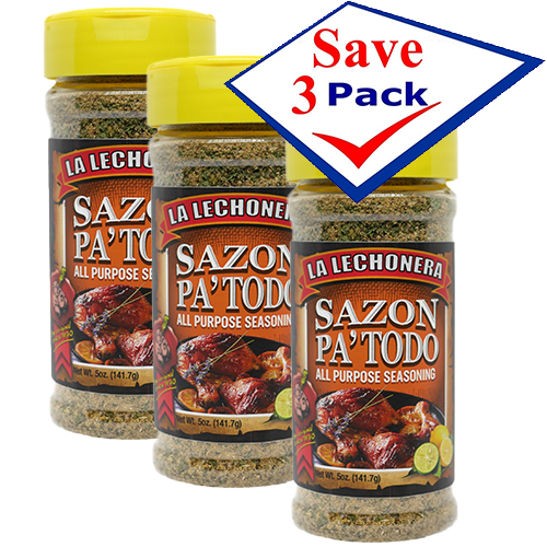La Lechonera Sazon Pa' Todo All Purpose Seasoning 5 oz Pack Of 3